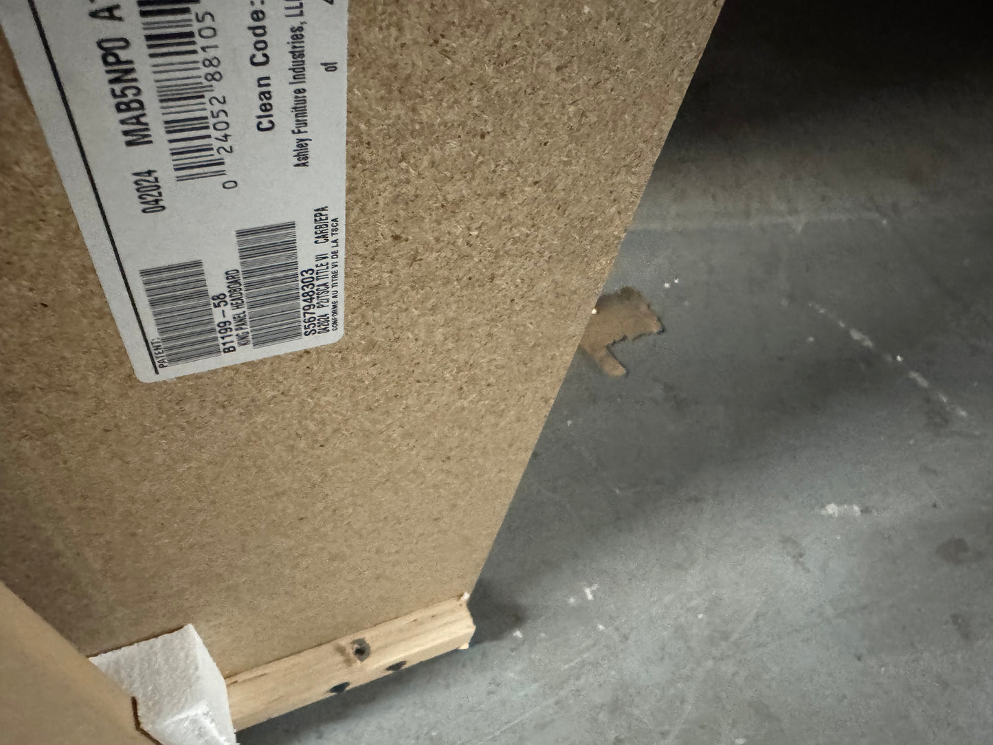 King Panel Headboard – Model B1199-58