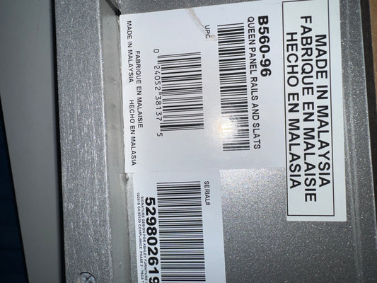 King Poster Bed Rail – Gray Finish – Model B1145-99