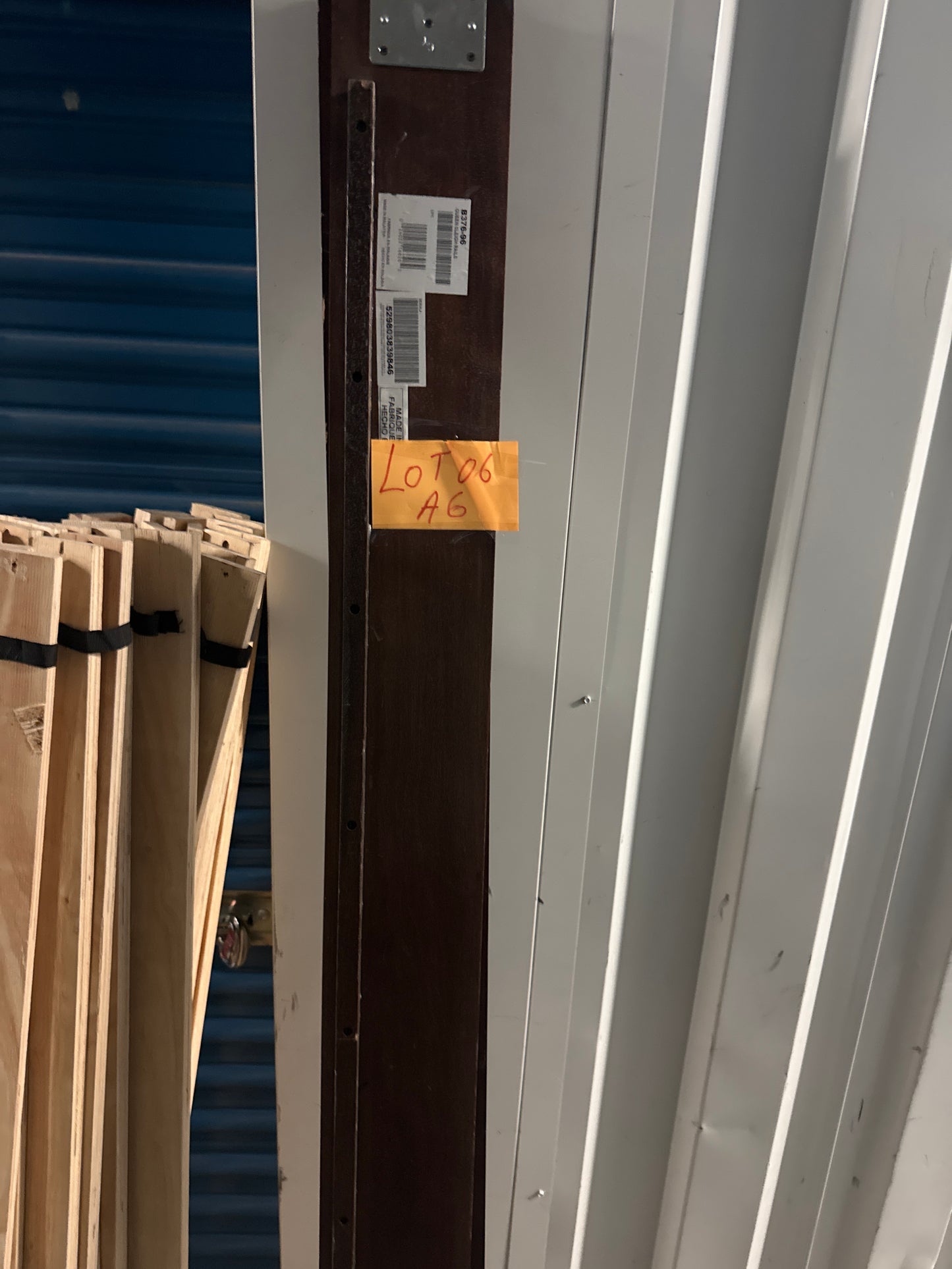 Queen Sleigh Bed Rails – Brown Finish – Model B376-96