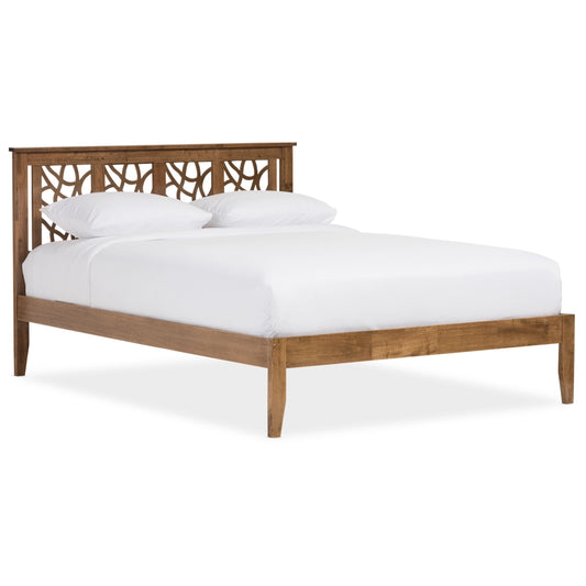 Signature Design Modern Wood Platform Bed – Walnut B600181-SW-KO -