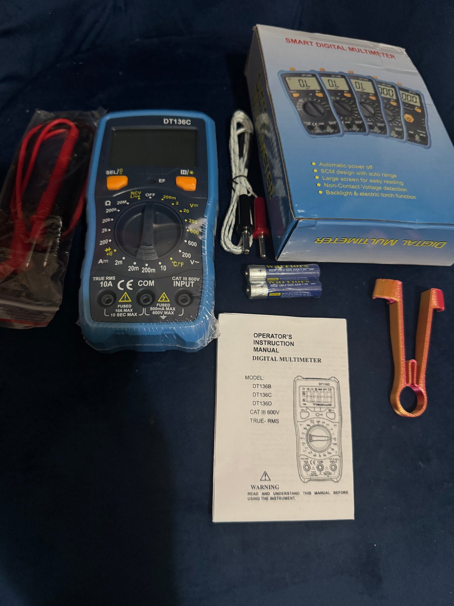 DT136C Smart Digital Multimeter – True RMS | CAT III 600V