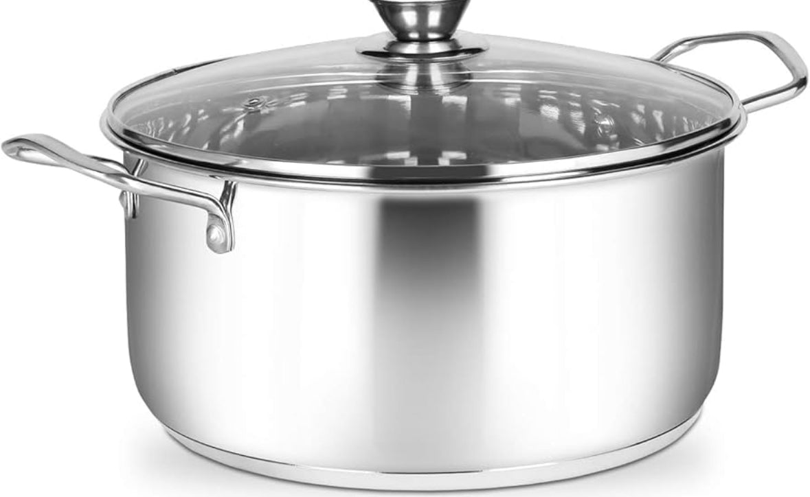 24cm Stainless Steel Cooking Pot with Lid