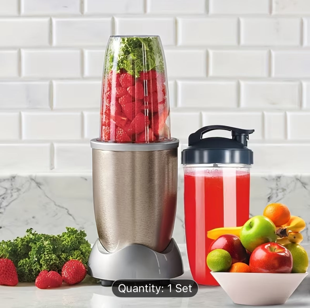 🥤 32oz / 950ml Replacement Blender Cup – Clear Plastic (With Lid)