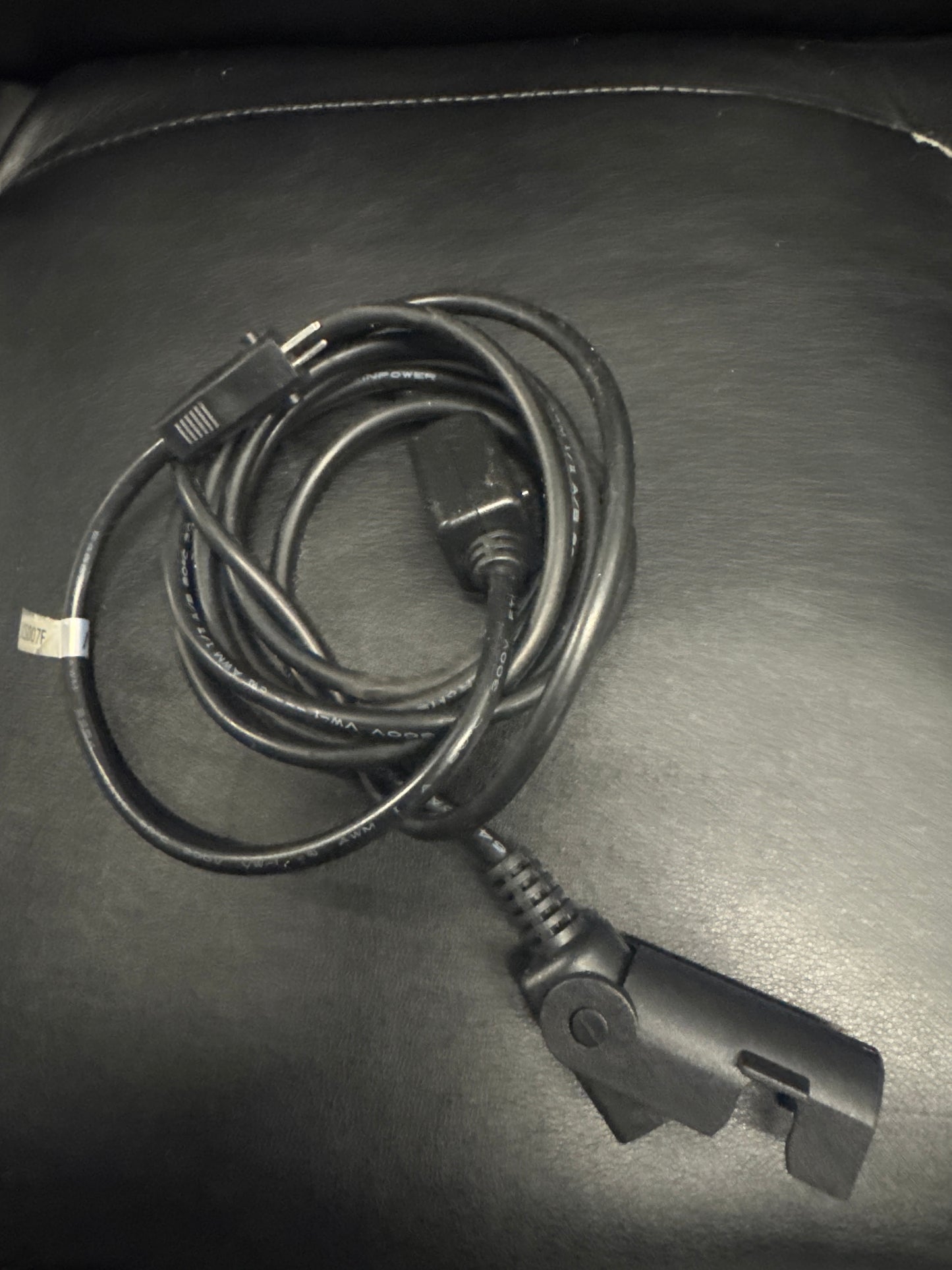 Power Cable with Inline Switch – Black AC Power Cord