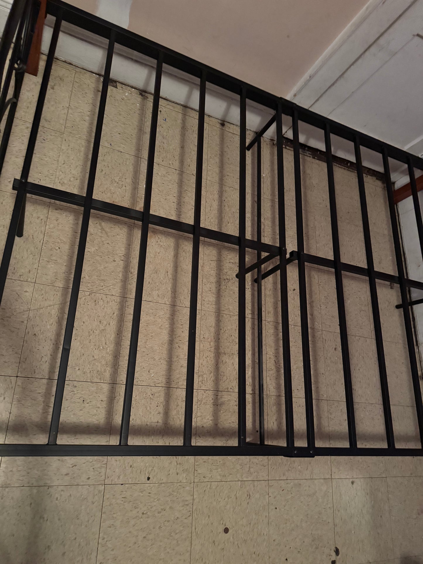 Metal Bed Frame with Decorative Headboard & Footboard