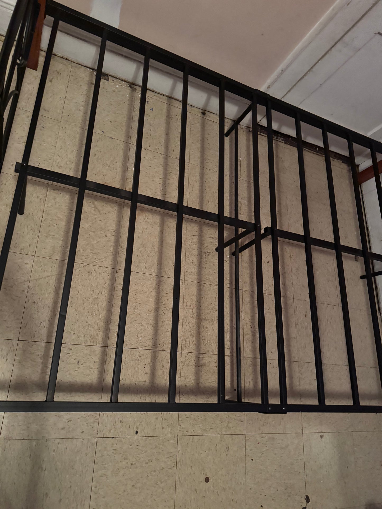 Metal Bed Frame with Decorative Headboard & Footboard