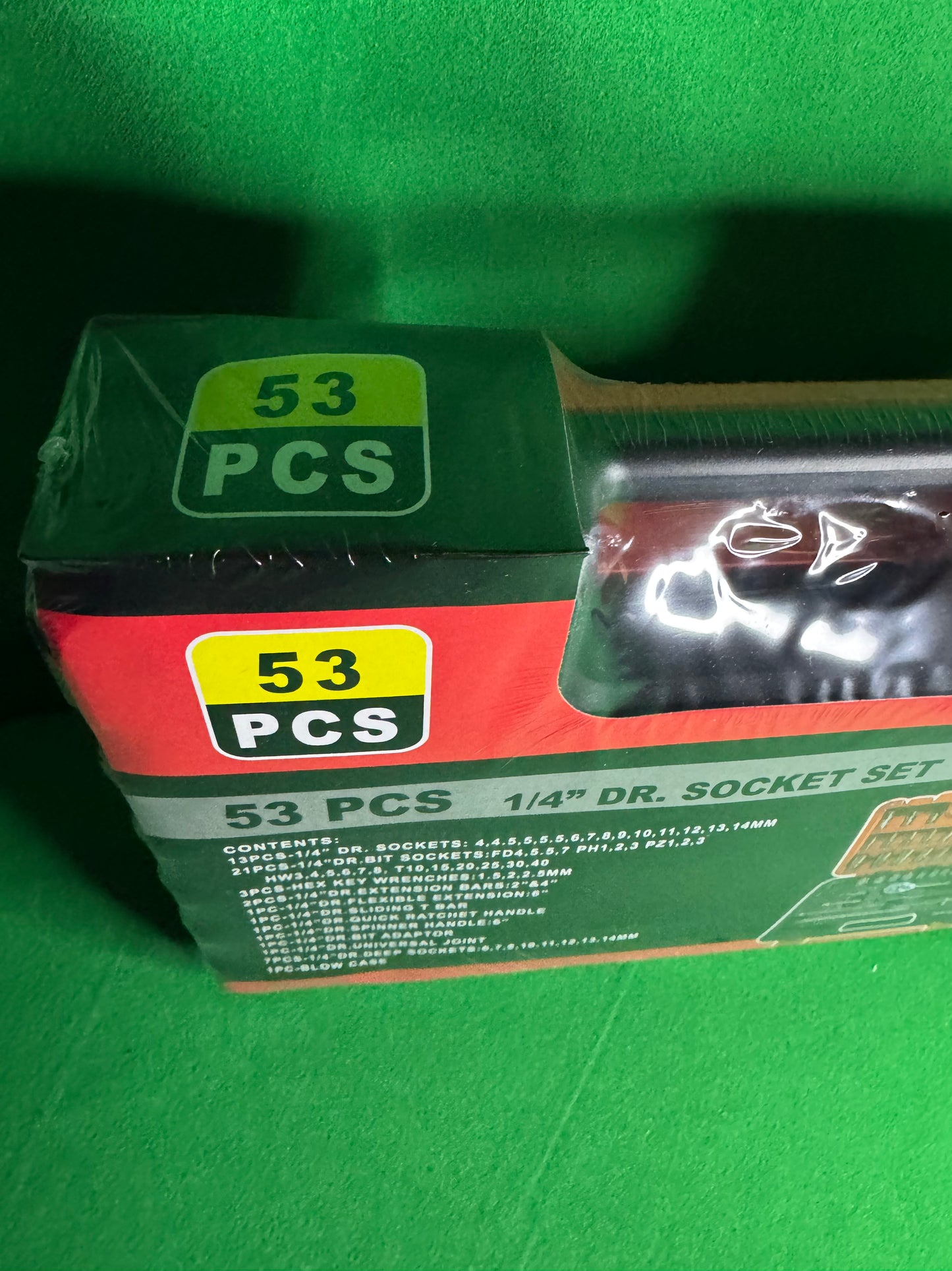 🔧 53-Piece 1/4” Drive Socket Set – Metric | Complete Tool Kit with Case
