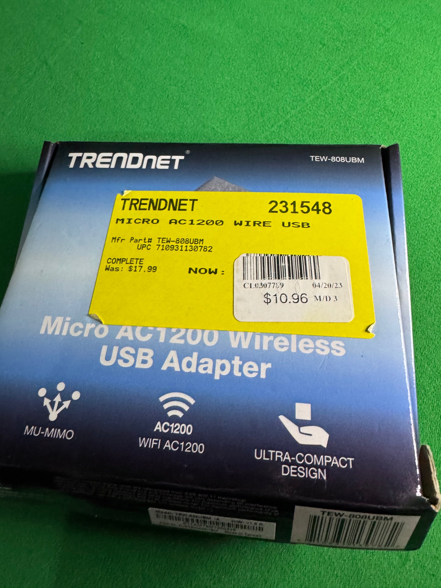 TRENDnet Micro AC1200 Wireless USB Adapter (TEW-808UBM)