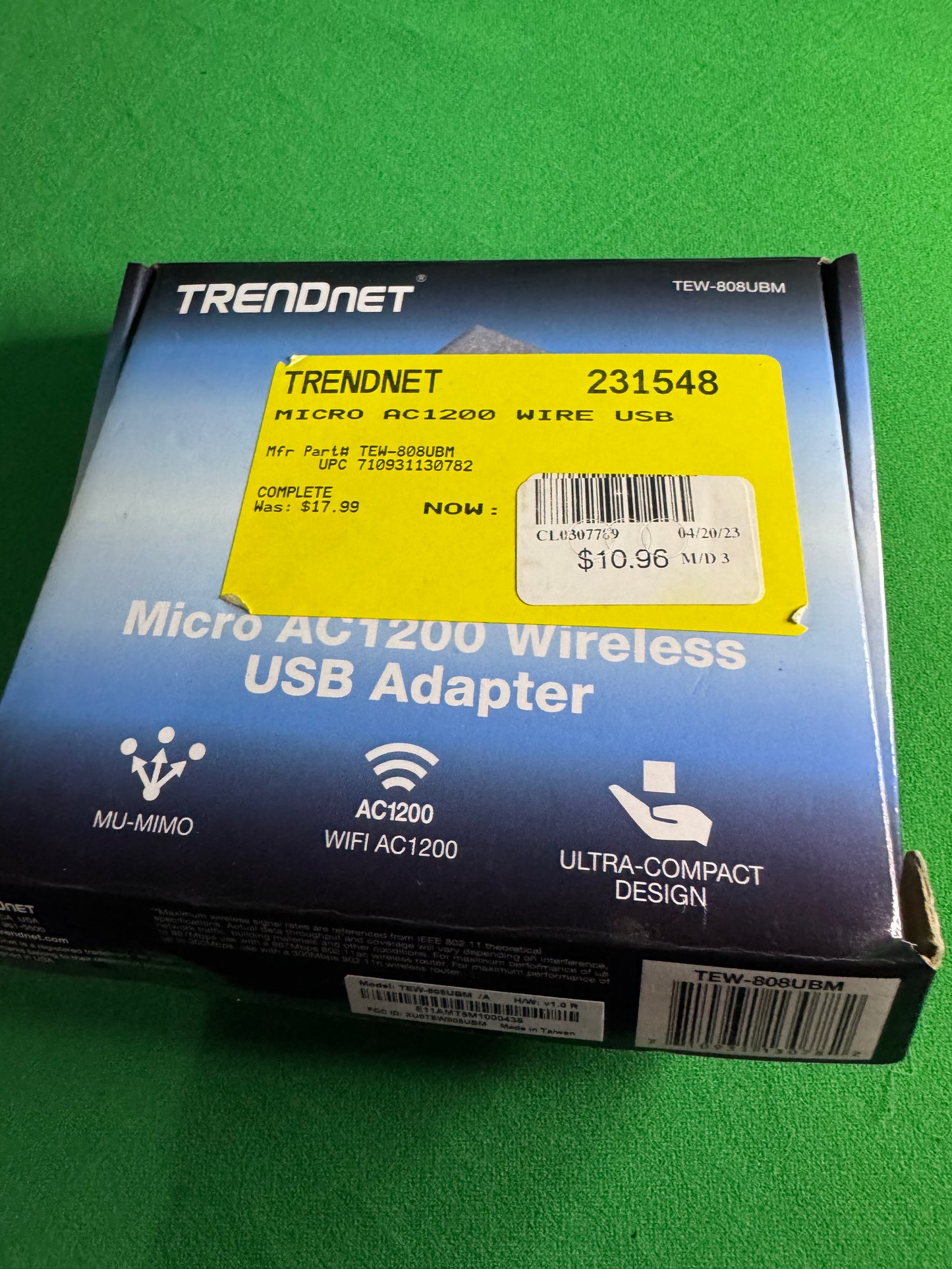 TRENDnet Micro AC1200 Wireless USB Adapter (TEW-808UBM)