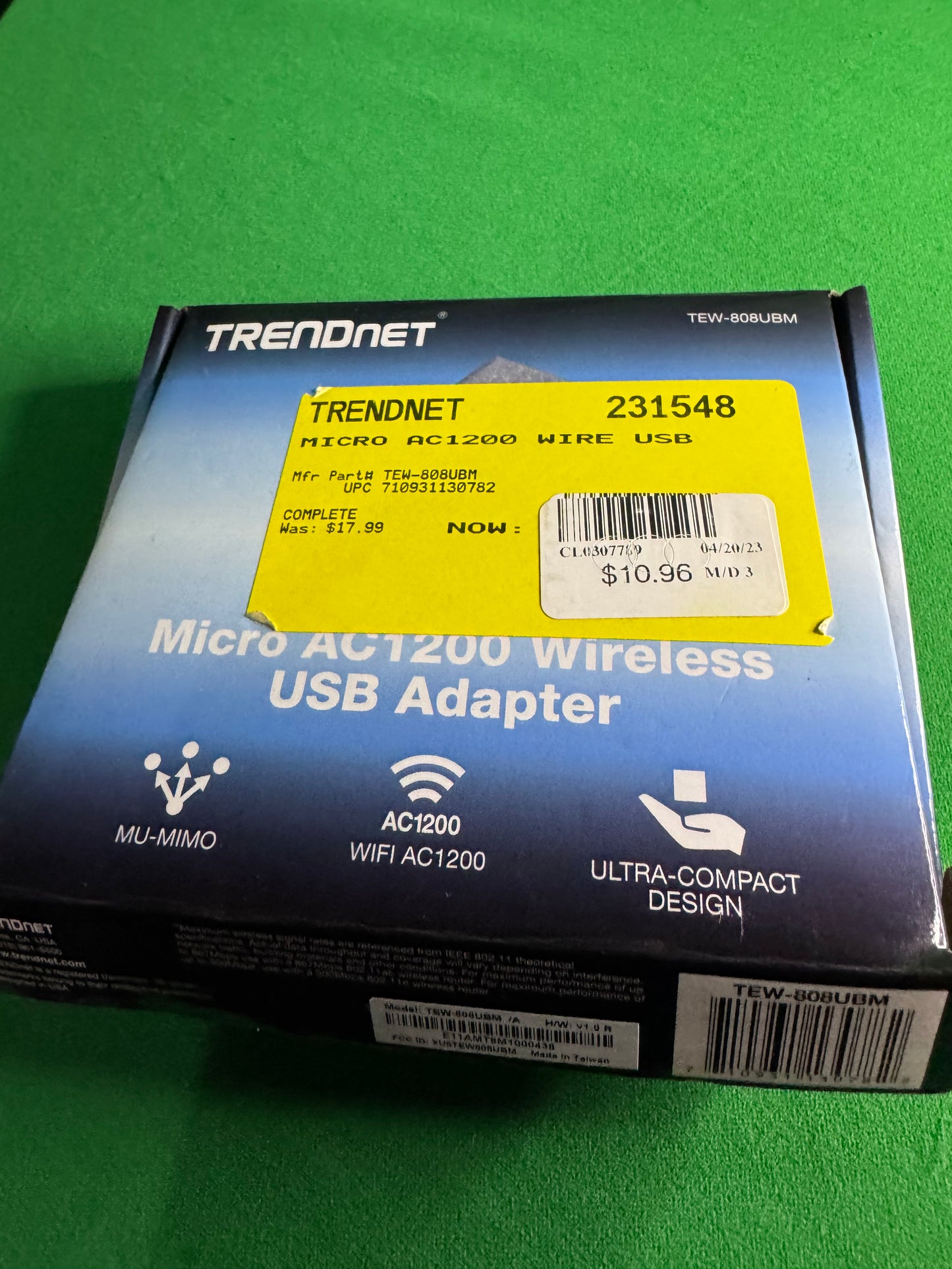 TRENDnet Micro AC1200 Wireless USB Adapter (TEW-808UBM)