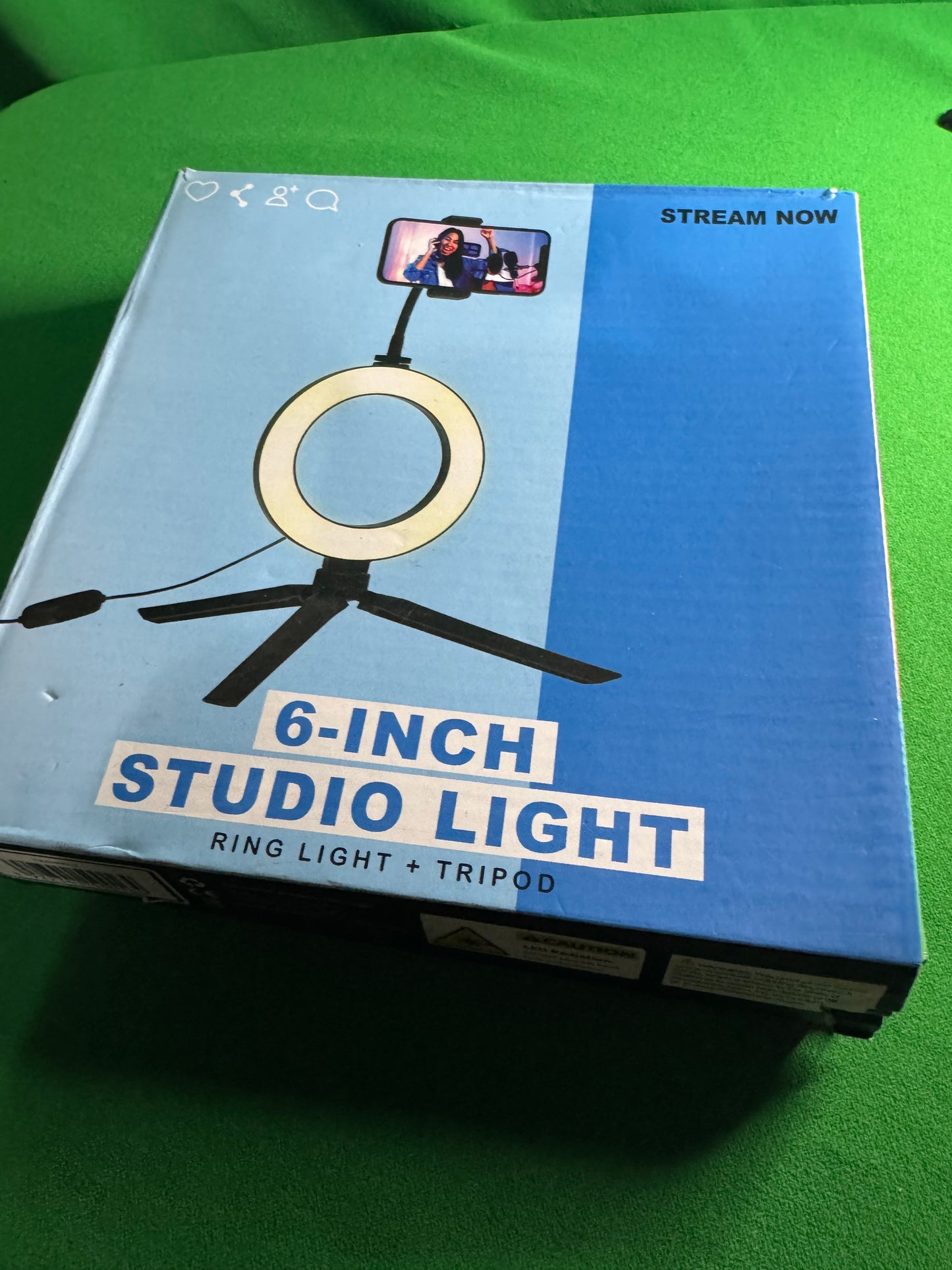 6-Inch Studio Ring Light with Tripod & Phone Holder