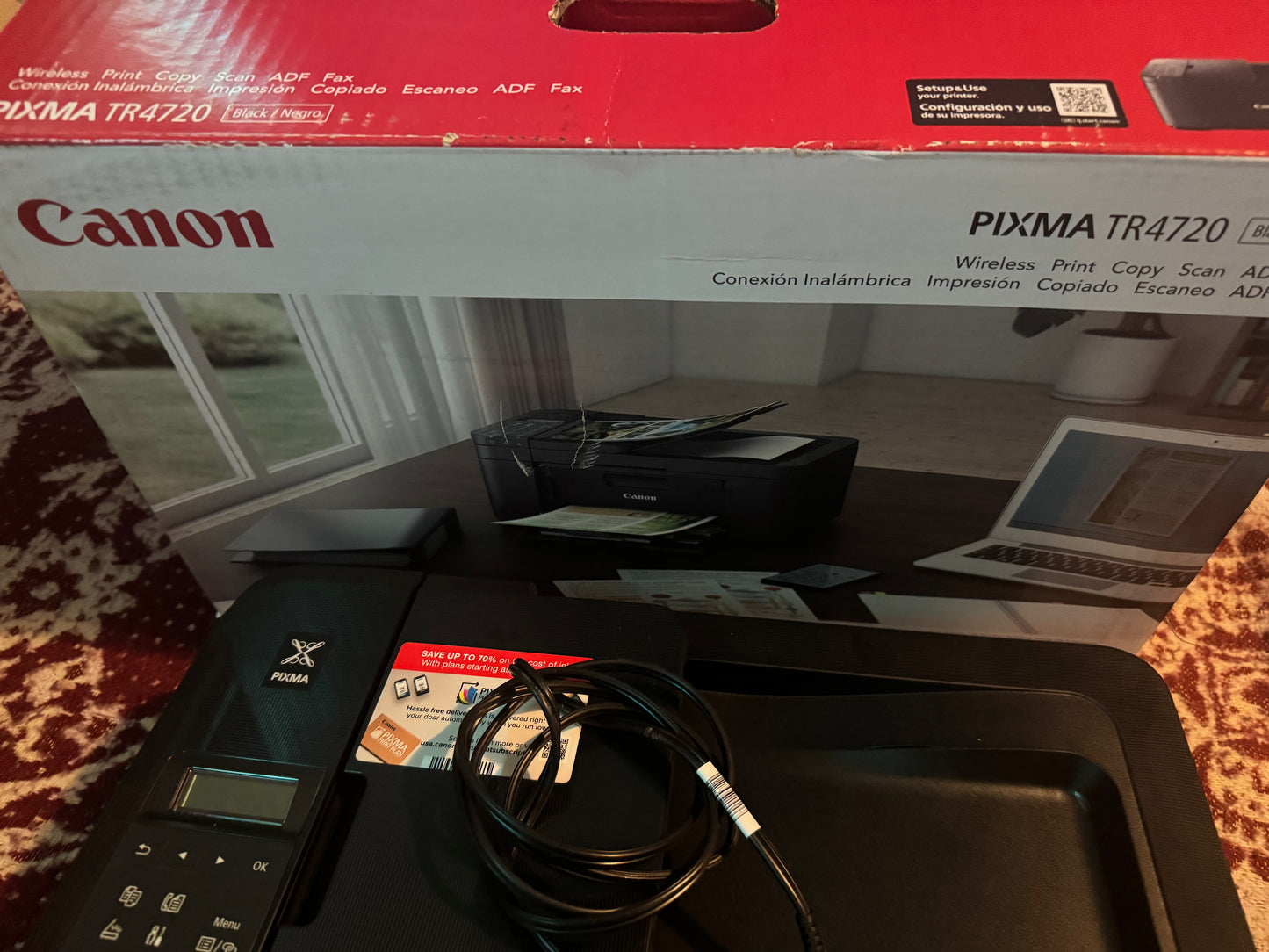 PIXMA TR4720 Wireless All-in-One Inkjet Printer (Black