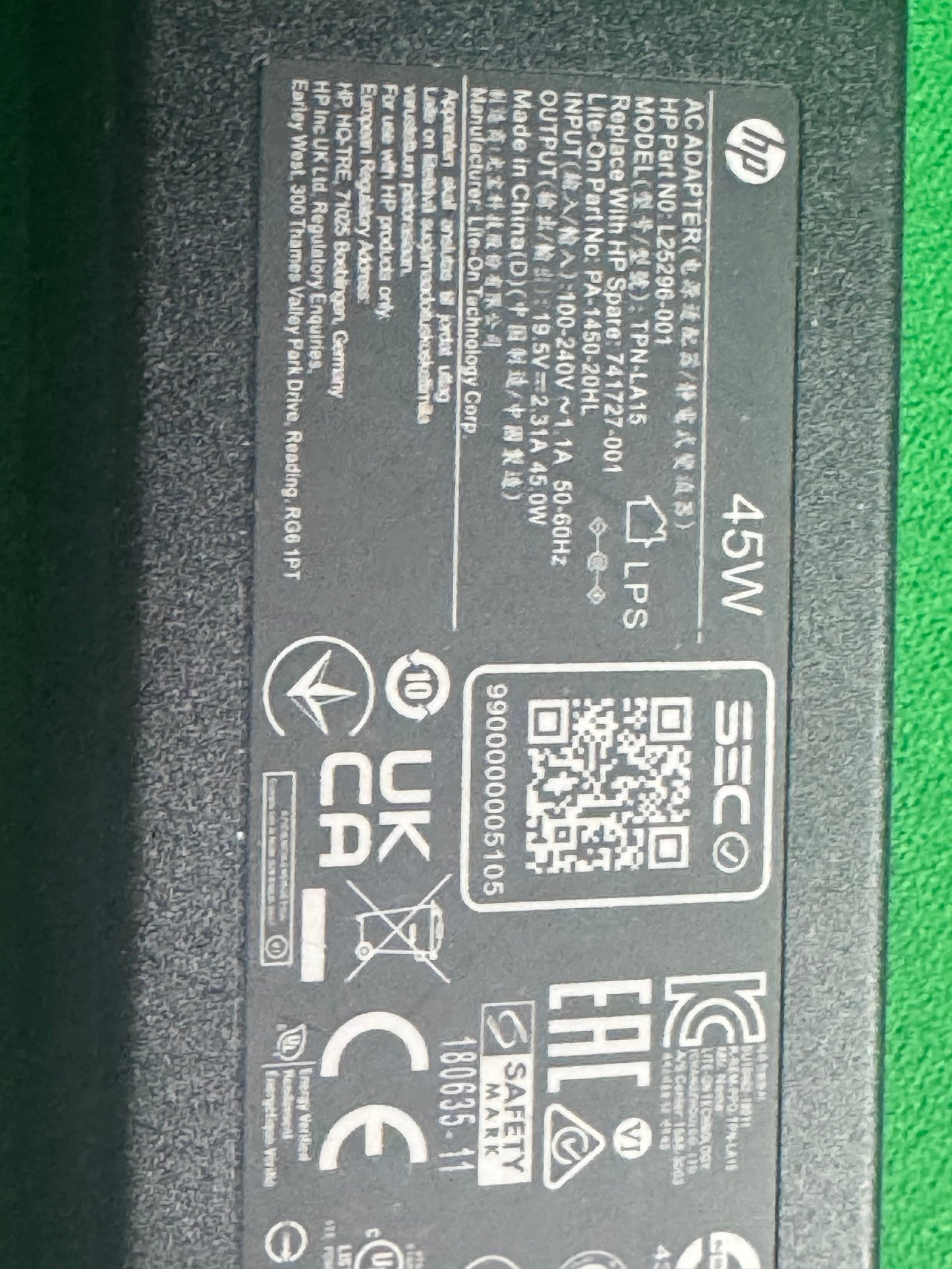 45W Laptop Power Adapter – 19.5V 2.31A (Blue Tip)