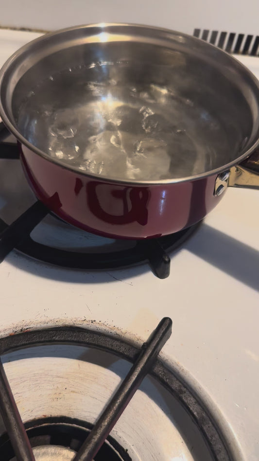 24cm Stainless Steel Cooking Pot with Glass Lid