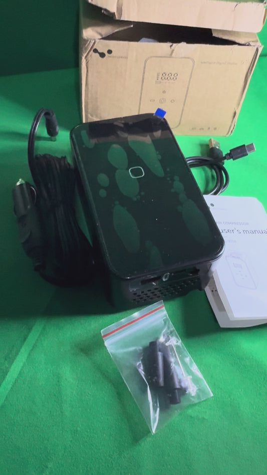 Portable Digital Air Compressor – Model LB-903A Rechargeable | Smart Display | Up to 140 PSI