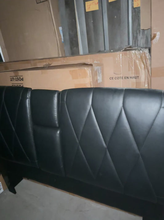 Signature Low-Profile Platform Bed – Beige Fabric