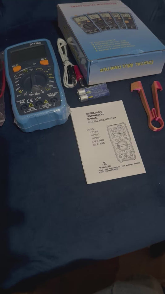 DT136C Smart Digital Multimeter – True RMS | CAT III 600V