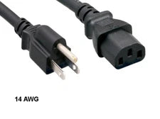 IEC C13 Power Cord (Computer/Monitor) - Approx. 6 ft